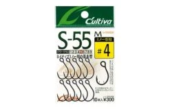 Owner S-55M Minnow Hooks - Premium JDM Single Hooks for Trout Lures