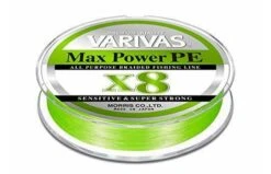 Varivas Max Power PE X8 High-Performance 8-Strand Braided Fishing Line - Lime Green