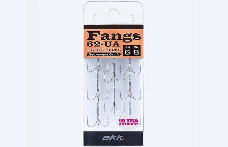 BKK Fangs-62 UA Saltwater Treble Hook - Ultra-Antirust Performance 1 BKK Fangs-62 UA Saltwater Treble Hook - Ultra-Antirust Performance