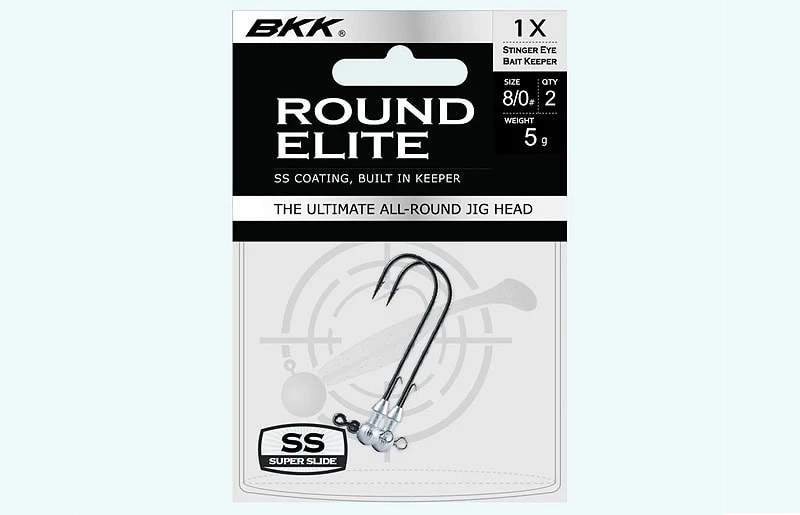 BKK Round Elite Jig Head – High Performance Stinger Eye Hook 1 BKK Round Elite Jig Head – High Performance Stinger Eye Hook