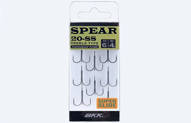 BKK Spear-20 SS Finesse Treble Hook with Super Slide Coating 1 BKK Spear-20 SS Finesse Treble Hook with Super Slide Coating