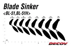 Decoy Blade Sinker BL-51 - Premium JDM Fishing Weight with Blade 5 Decoy Blade Sinker BL-51 - Premium JDM Fishing Weight with Blade -FishCandy Geschaft bl 51 04size scaled 1