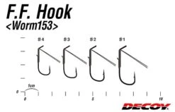 Decoy F.F. Hook Worm 153 - Specialized Finesse Fishing Hooks -FishCandy Geschaft decoy f f hook worm 153 detail2