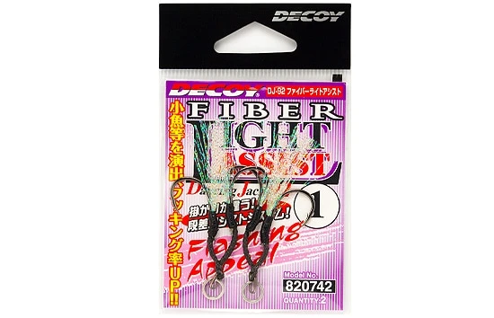 Decoy DJ-92 Fiber Light Assist Hooks - Advanced Jigging Terminal Tackle 1 Decoy DJ-92 Fiber Light Assist Hooks - Advanced Jigging Terminal Tackle
