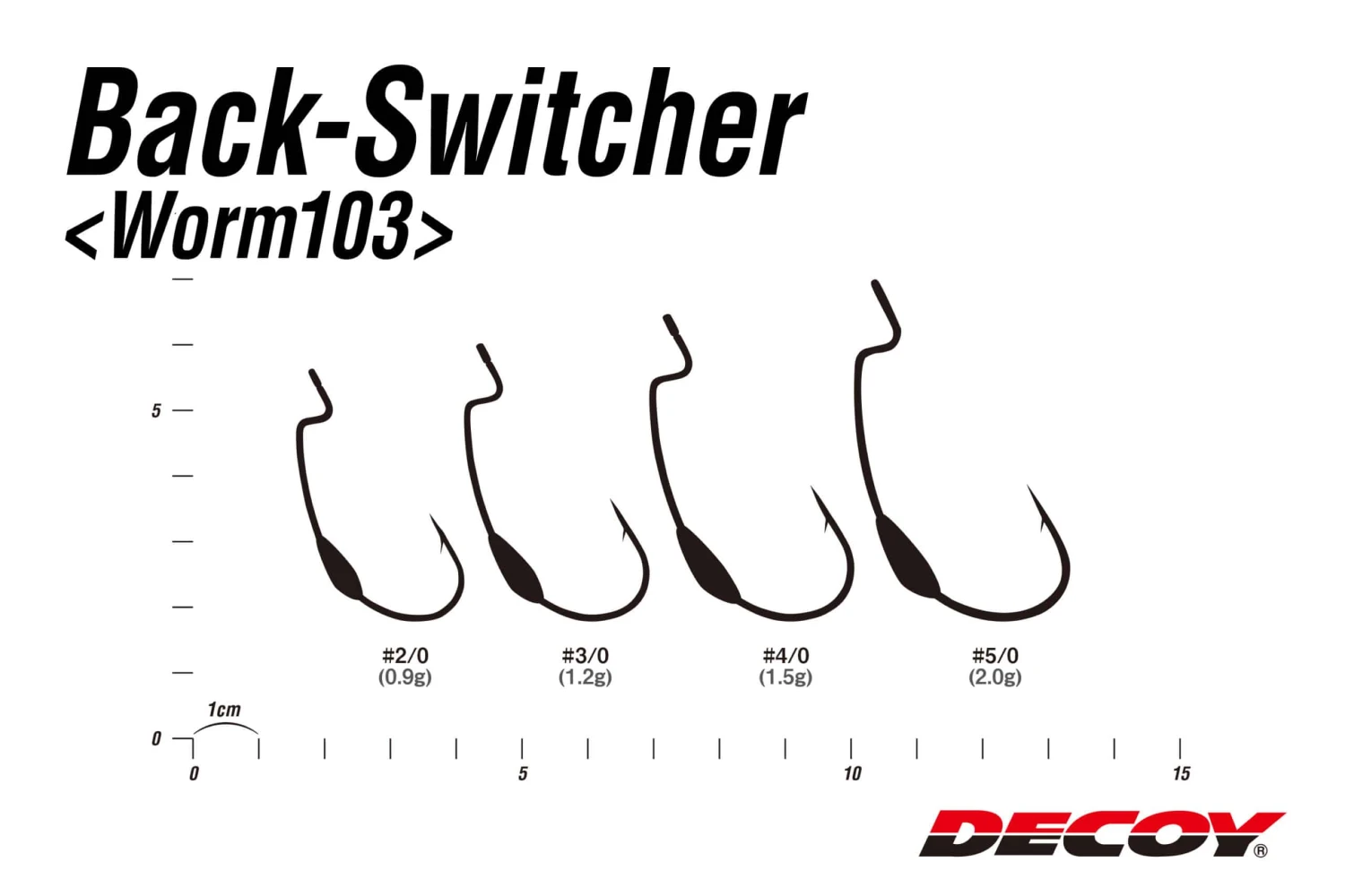 Decoy Back Switcher Worm103: Premium Weighted Backslide Hooks 2 Decoy Back Switcher Worm103: Premium Weighted Backslide Hooks – Bild 2